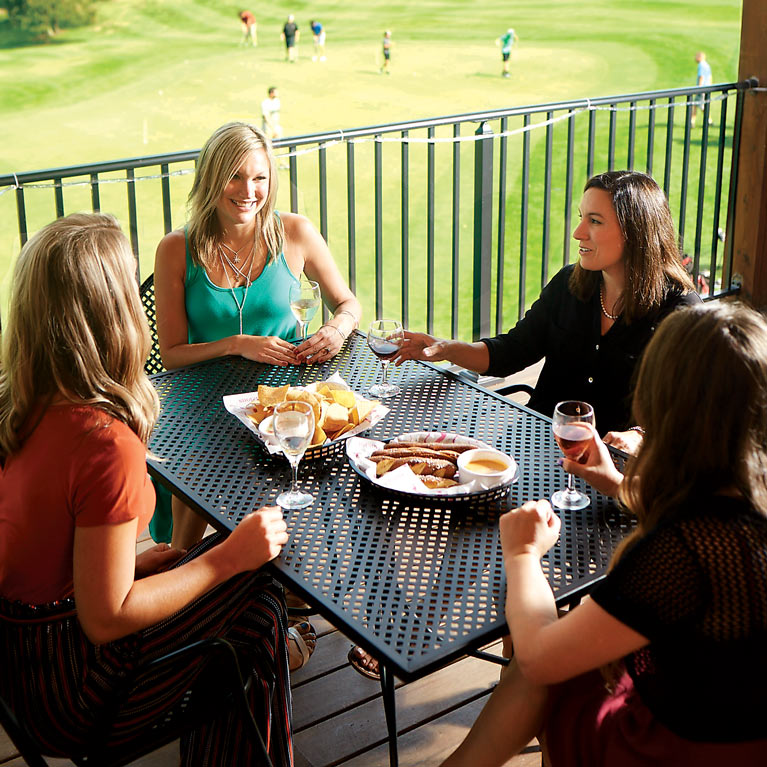 Dine at the Black Dog Tavern for beautiful views of Deer Ridge Golf Course. (Photo: Casey Rearick) 