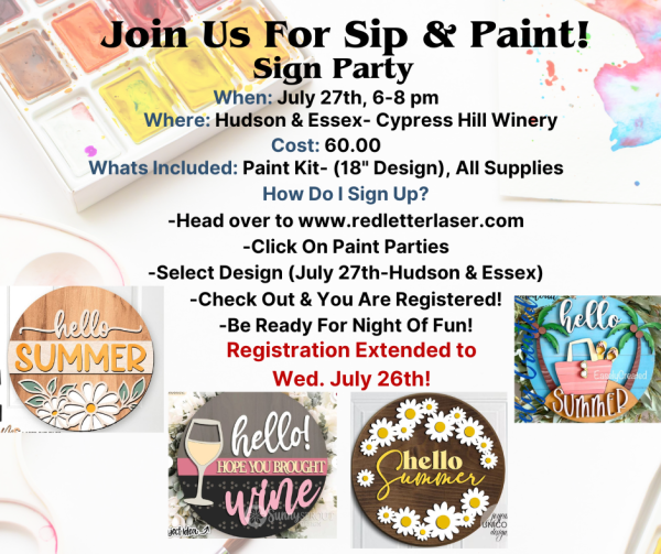Paint Party Supply Pack - Friends and Wine