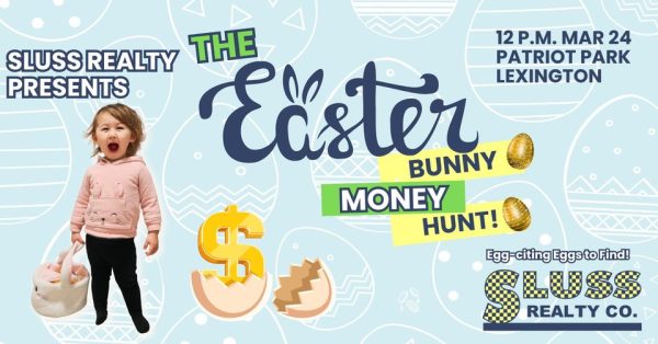The Easter Bunny Money Hunt at Patriot Park