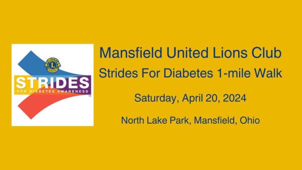 Strides for Diabetes 1-mile Walk with Mansfield United Lions Club at North Lake Park