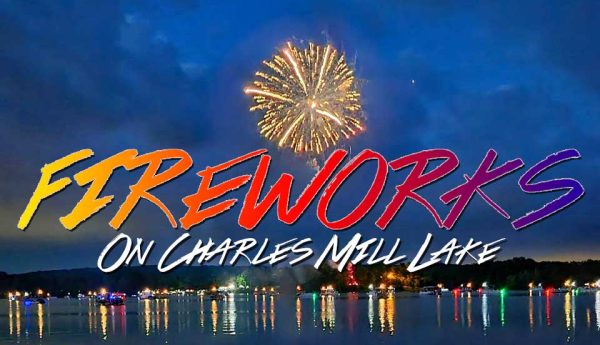Fireworks on Charles Mill Lake