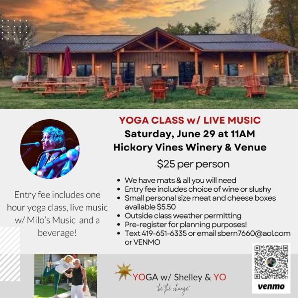 Yoga Class with Live Music at Hickory Vines Winery & Venue