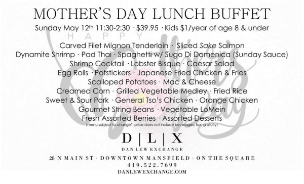 Mother’s Day Lunch Buffet at DLX