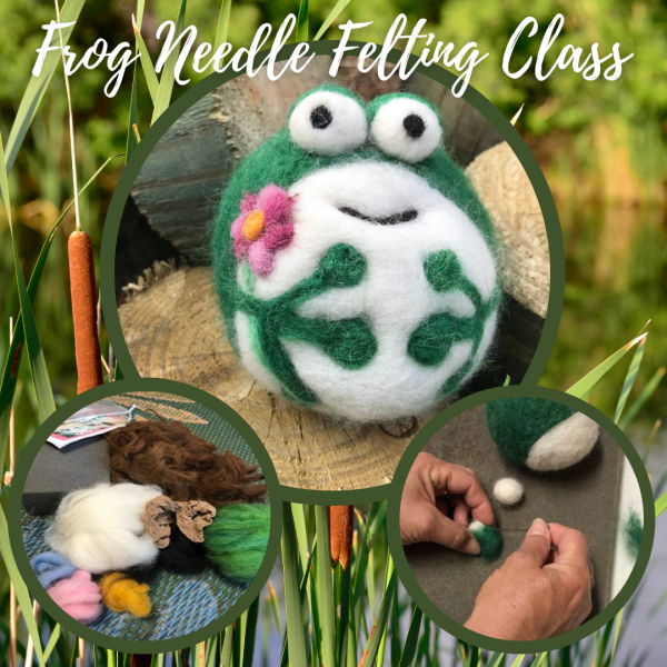 Frog Needle Felting Class