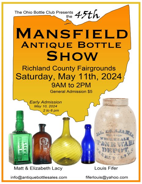 Ohio Bottle Club’s Antique Bottle Show