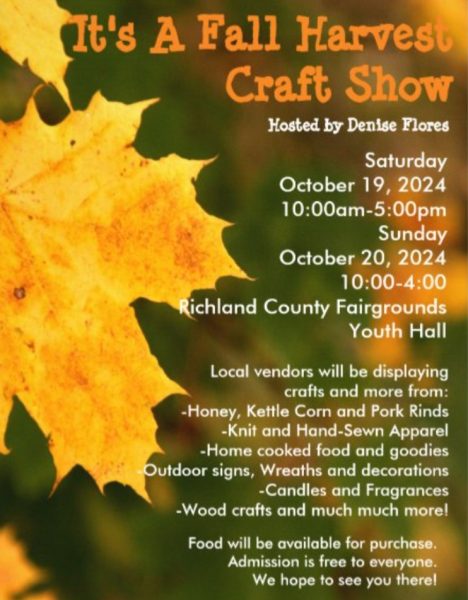 IT’S A FALL HARVEST CRAFT SHOW Y’ALL at Richland County Fairgrounds