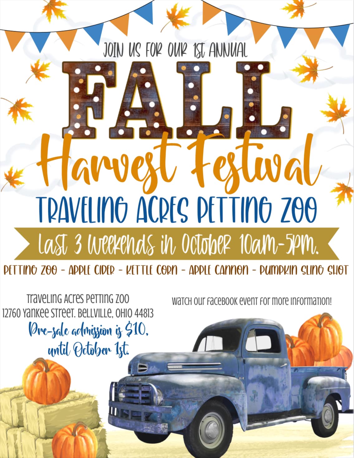 Fall Harvest Festival Traveling Acres Petting Zoo