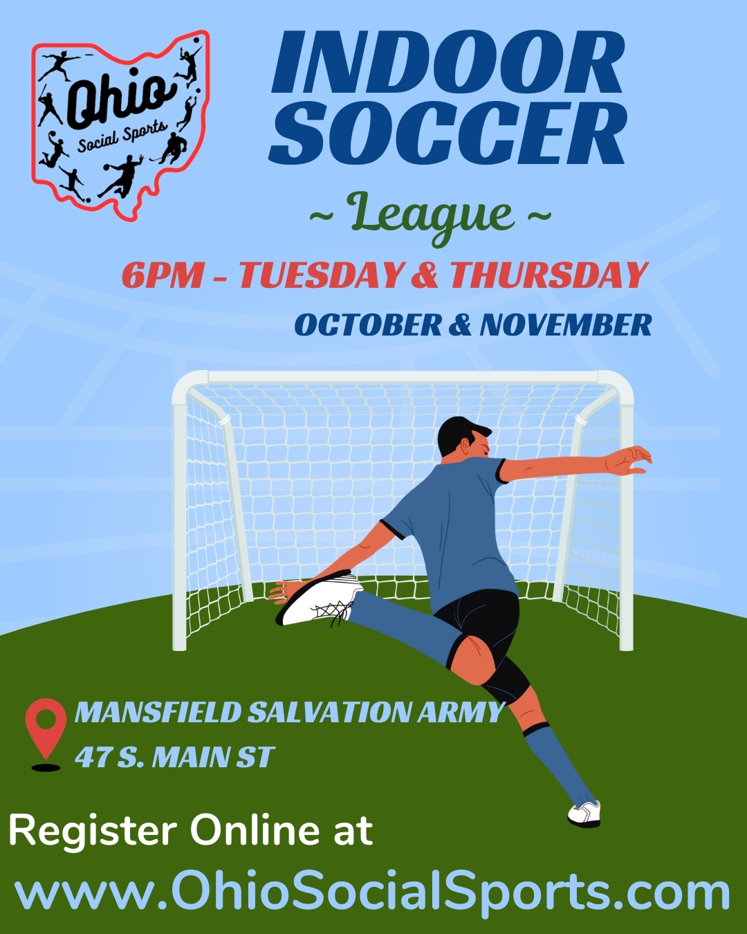 Adult Indoor Soccer – 4v4 – October & November