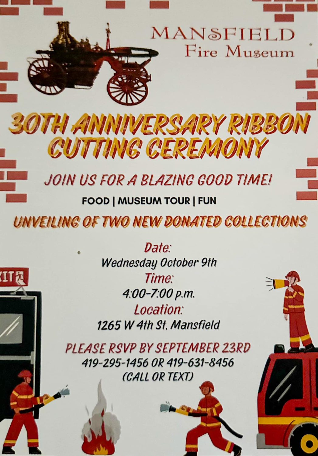 30th Annual Ribbon Cutting Ceremony at the Mansfield Fire Museum