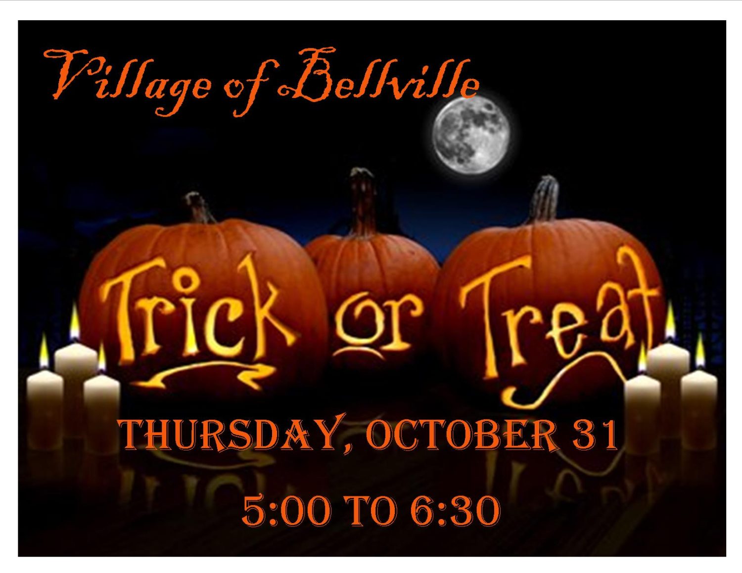 Village of Bellville Trick or Treat