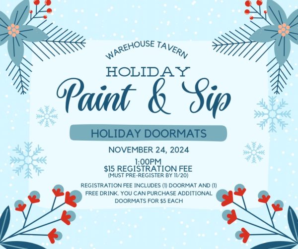 Holiday Paint and Sip at the Warehouse Tavern