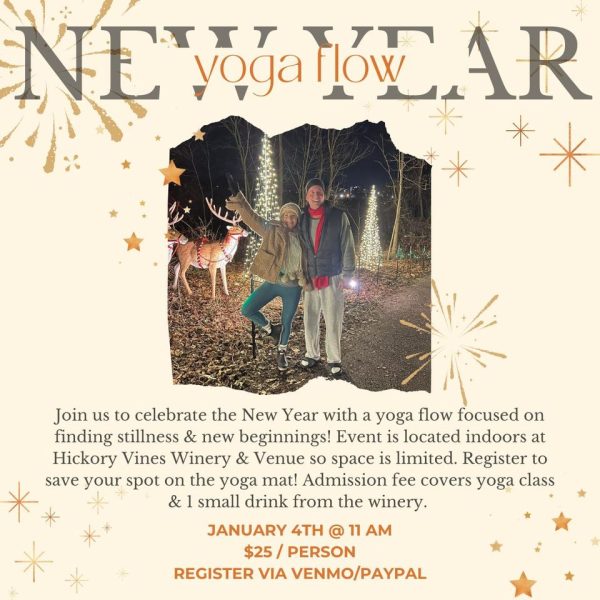 New Year Yoga Flow at Hickory Vines Winery