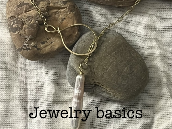 Jewelry Basics: Hammered Loop Necklace at Mansfield Art Center