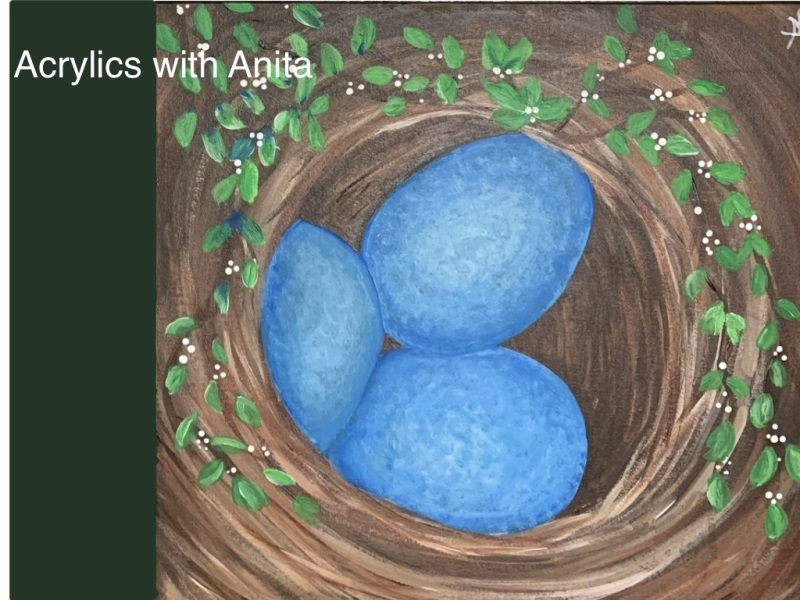  Acrylics with Anita : Robin’s Egg at the Mansfield Art Center