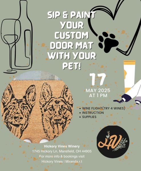 Custom Pet Doormat Class at Hickory Vines Winery