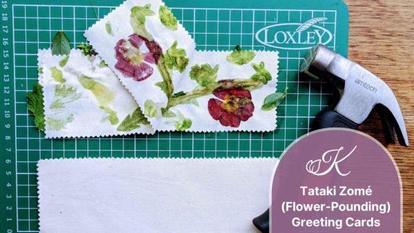 Tataki Zome (Flower-Pounding) Greeting Cards