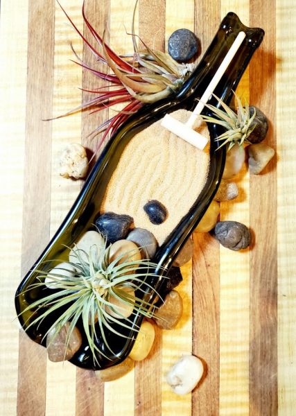 Wine Bottle Meditation Garden Party