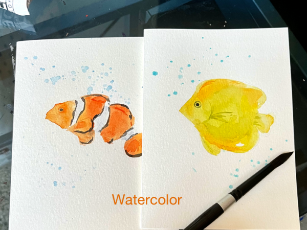 Watercolor Fish Cards