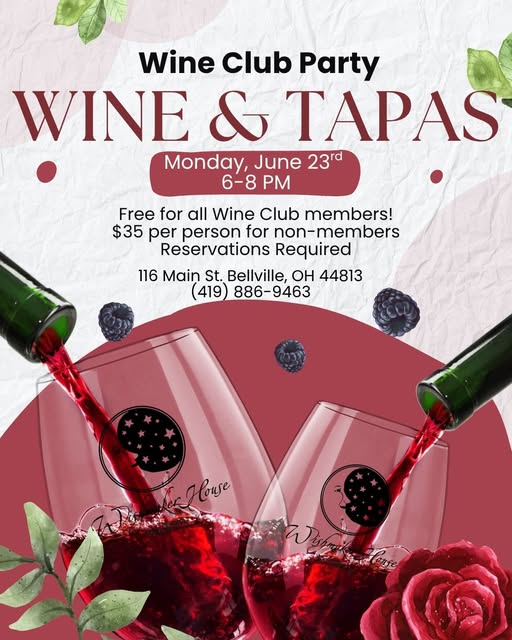 Wine and Tapas at Wishmaker House