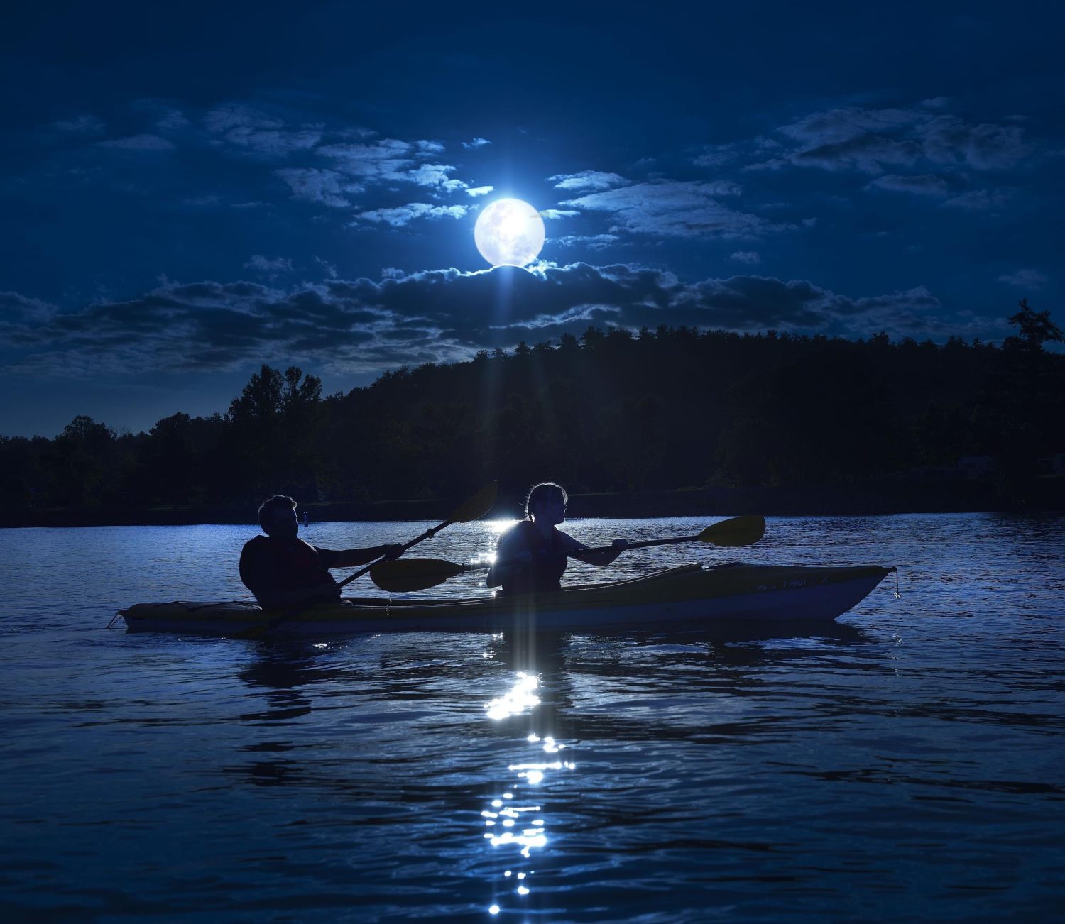 Moonlight Kayak at Charles Mill Lake