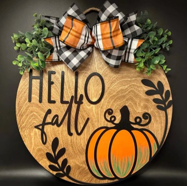 Fall Door Sign Sip and Paint