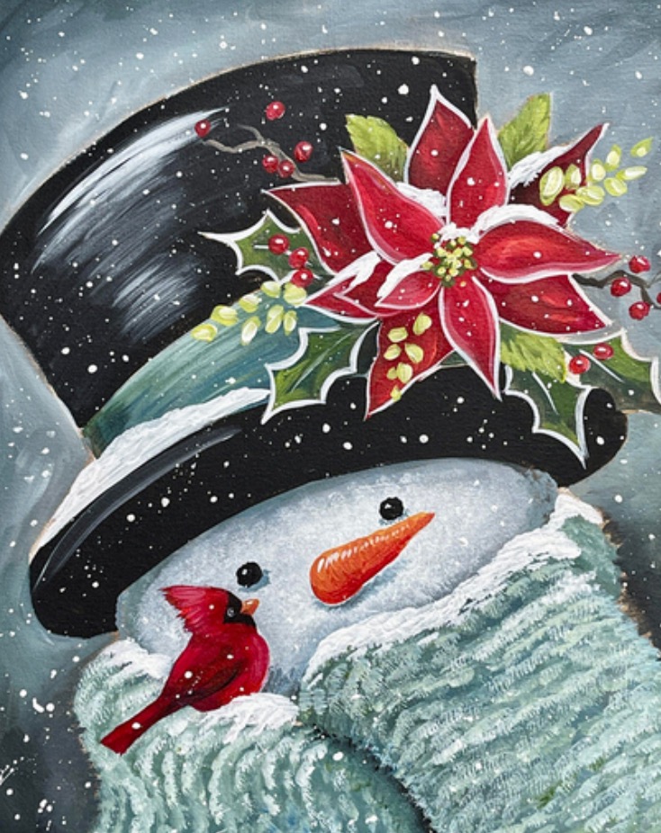 Snowman Sip and Paint at Hickory Vines Winery