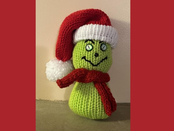 Machine Knitting Club- the green snowman